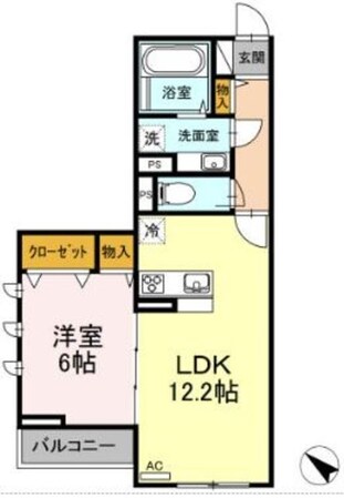 カーサグラナーテの物件間取画像